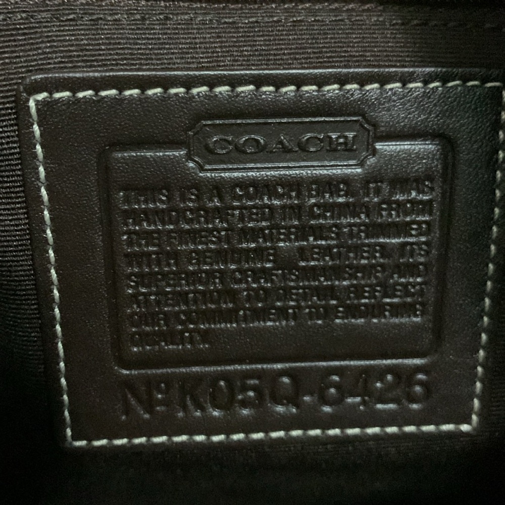 NWOT Vintage/Collector's Coach Signature Suede Studded Shoulder Bag - Picture 10 of 16